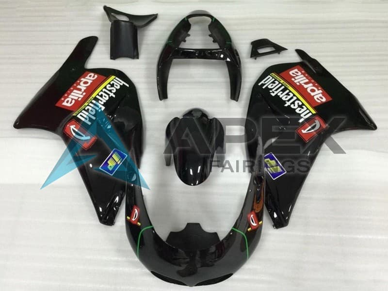 Glossy Black Red  2 - Aprilia RS250 (1995-1997) ABS Fairings | Apex Fairings