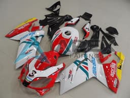 White Red Green Yellow - Aprilia RS4 125 / RS125 (2006-2011) ABS Fairings | Apex Fairings — view 1