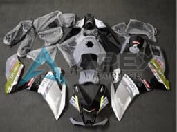 White Silver Grey Black - Aprilia RS4 50 / RS50 (2011-2017) ABS Fairings | Apex Fairings — view 1