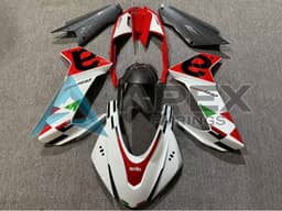 White Red Black Carbon Fiber Green - Aprilia RS660 (2020-2024) ABS Fairings | Apex Fairings — view 1