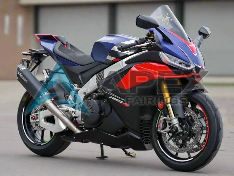 Matte Blue Glossy Red Black - Aprilia RSV4 1100 (2021-2024) ABS Fairings | Apex Fairings