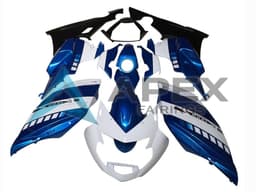 White Blue - BMW K1200S (2005-2010) ABS Fairings | Apex Fairings — view 1