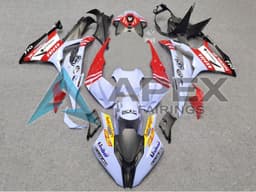 White Red Black Gold - BMW S1000RR (2023-2024) ABS Fairings | Apex Fairings — view 1