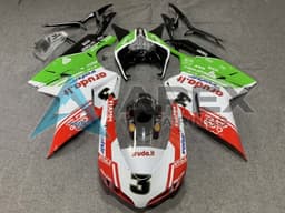 White Red Green Valsir 3 - Ducati 1198 (2009-2011) ABS Fairings | Apex Fairings — view 1