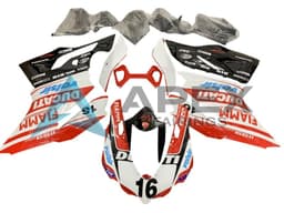 White Red Glossy Black Valsir Fiamm Ficc 16 - Ducati 1199 Panigale (2012-2014) ABS Fairings | Apex Fairings — view 1