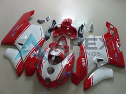 White Red Air Generali Tim - Ducati 749 (2003-2004) ABS Fairings | Apex Fairings — view 1