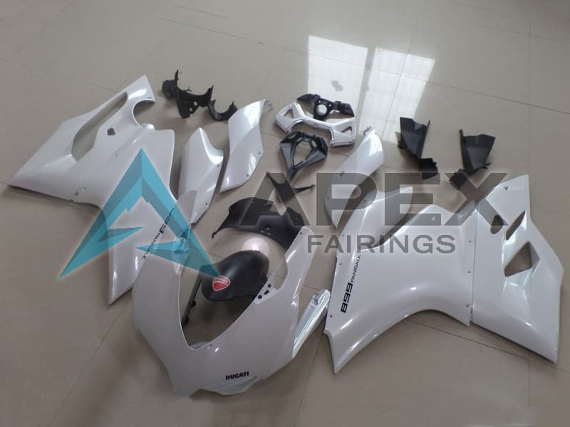 White - Ducati 899 Panigale (2013-2015) ABS Fairings | Apex Fairings