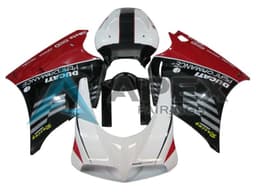 White Red Glossy Black Racing Performance - Ducati 916 (1994-1998) ABS Fairings | Apex Fairings — view 1