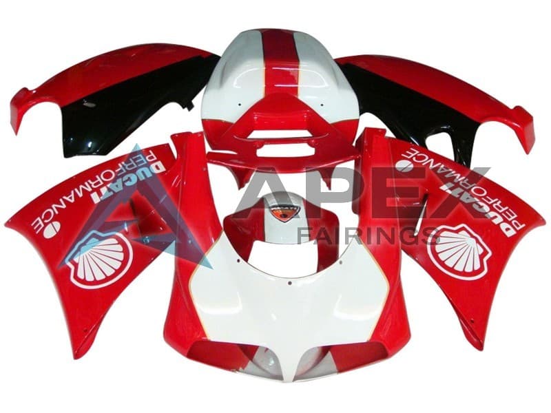 White Red Glossy Black Performance - Ducati 959 Panigale (2016-2019) ABS Fairings | Apex Fairings