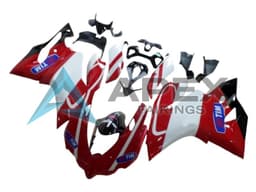 White Red Glossy Black Tim - Ducati 959 Panigale (2016-2019) ABS Fairings | Apex Fairings — view 1