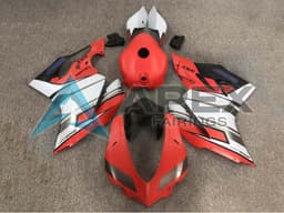White Red Silver Black - Ducati 959 Panigale (2016-2019) ABS Fairings | Apex Fairings — view 1