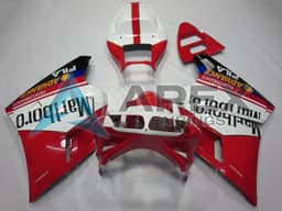 White Red Glossy Black Marlboro - Ducati 996 996S (1999-2002) ABS Fairings | Apex Fairings — view 1