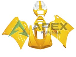 White Yellow - Ducati 996 996S (1999-2002) ABS Fairings | Apex Fairings — view 1