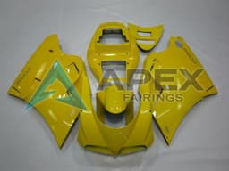 Yellow - Ducati 996 996S (1999-2002) ABS Fairings | Apex Fairings — view 1