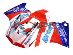 White Red Blue Air Waves - Ducati 998 (2002-2004) ABS Fairings | Apex Fairings — view 1