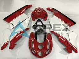 White Red Black - Ducati 999 (2003-2004) ABS Fairings | Apex Fairings — view 1