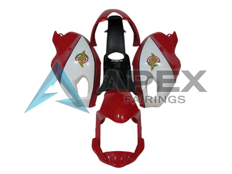 White Red - Ducati Monster 1100 / Monster 1100S (2009-2013) ABS Fairings — Style FE21 | Apex Fairings
