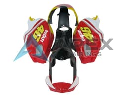 White Red Glossy Black Yellow 46 - Ducati Monster 1100 / Monster 1100S (2009-2013) ABS Fairings | Apex Fairings — view 1