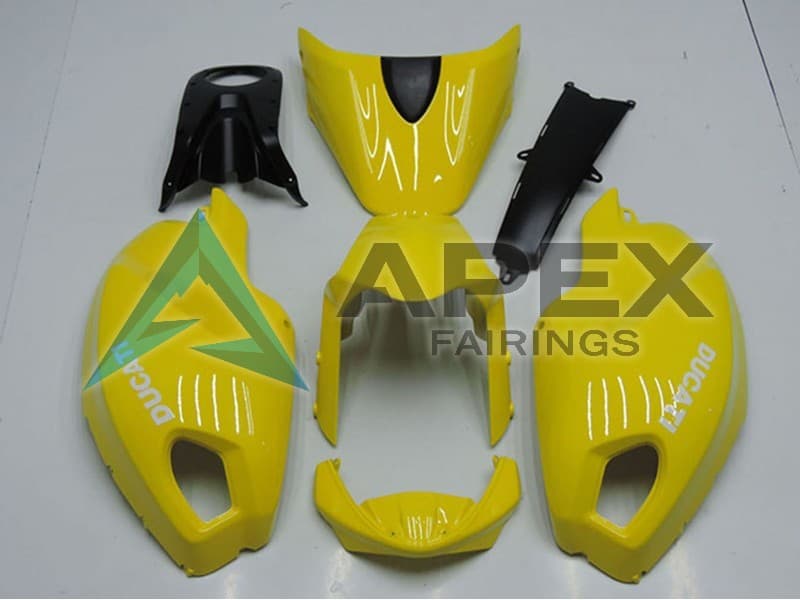 Yellow - Ducati Monster 696 (2008-2014) ABS Fairings — Style FE43 | Apex Fairings