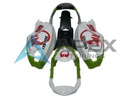 White Green Red Pramac - Ducati Monster 796 (2010-2014) ABS Fairings | Apex Fairings — view 1
