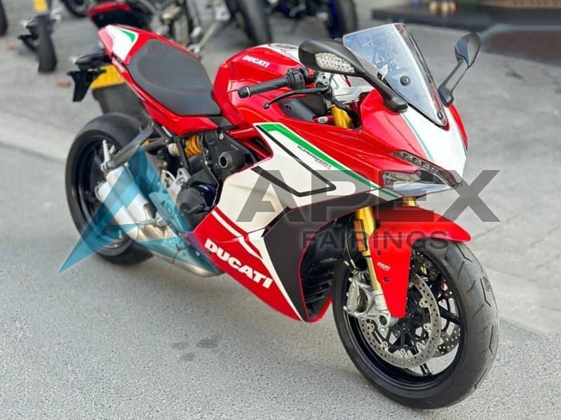 Red White Green Stripe - Ducati Supersport 939 / 939S (2017-2020) ABS Fairings | Apex Fairings