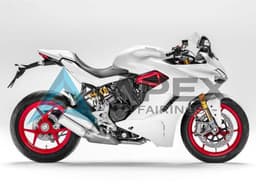 White - Ducati Supersport 939 / 939S (2017-2020) ABS Fairings | Apex Fairings — view 1