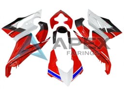 White Red Blue Glossy Black - Ducati Panigale V2 (2020-2024) ABS Fairings | Apex Fairings — view 1