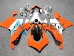 White Silver Orange - Ducati Panigale V4 (2020-2021) ABS Fairings | Apex Fairings — view 1
