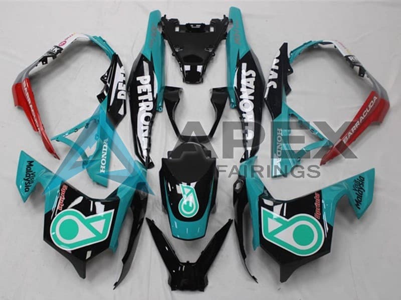 Blue Green Red Glossy Black Petronas - Honda ADV150 2018-2021 ABS Fairings | Apex Fairings