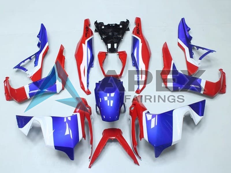 White Red Blue - Honda ADV150 (2018-2021) ABS Fairings | Apex Fairings