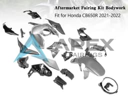 Silver - Honda CB650R (2019-2023) ABS Fairings | Apex Fairings — view 1
