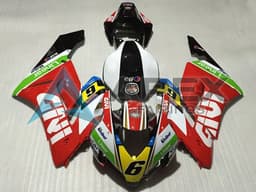 White Red Green Castrol - Honda CBR1000RR Fireblade SC57 (2004-2005) ABS Fairings | Apex Fairings — view 1