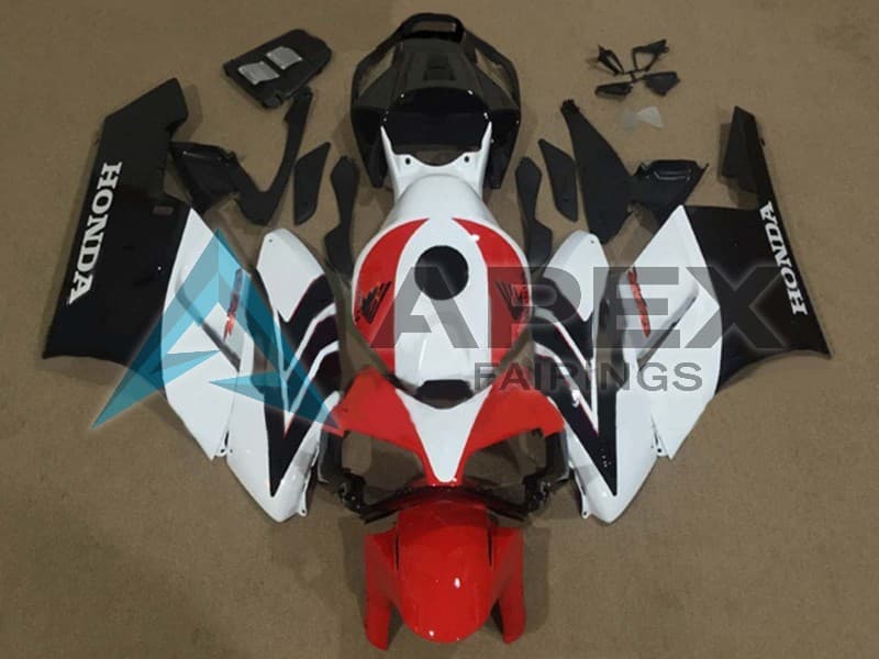 White Red Green Yellow Glossy Black Givi 6 - Honda CBR1000RR Fireblade SC57 (2004-2005) ABS Fairings | Apex Fairings