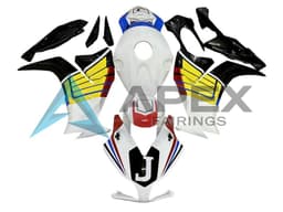 White Yellow Black - Honda CBR1000RR Fireblade SC59 II (2012-2016) ABS Fairings | Apex Fairings — view 1