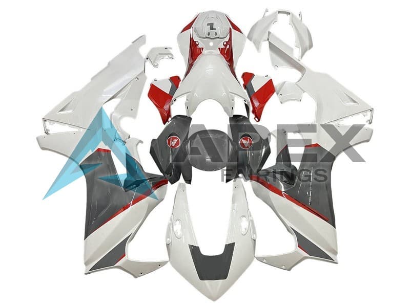 White Red Grey - Honda CBR1000RR Fireblade SC77 (2017-2026) ABS Fairings | Apex Fairings