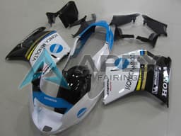 White Blue Glossy Black Konica Minolta - Honda CBR1100XX Super Blackbird SC35 (1996-2007) ABS Fairings | Apex Fairings — view 1