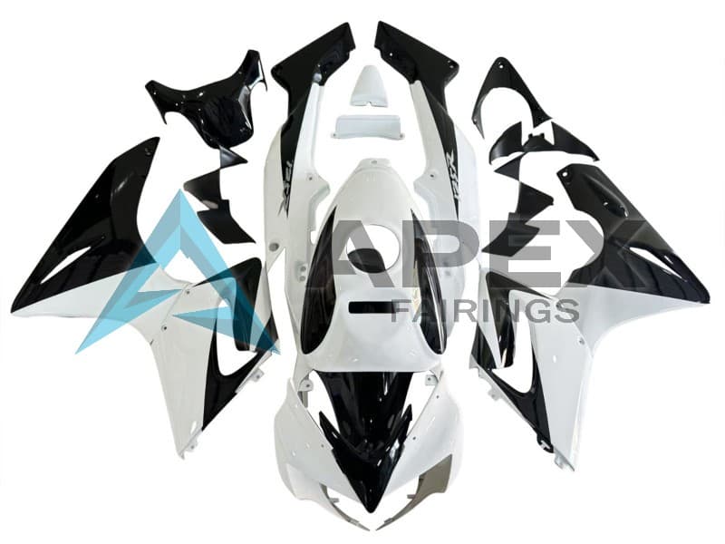 White Glossy Black - Honda CBR125R (2004-2006) ABS Fairings | Apex Fairings