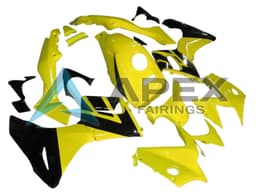Yellow Glossy Black - Honda CBR125R (2004-2006) ABS Fairings | Apex Fairings — view 1