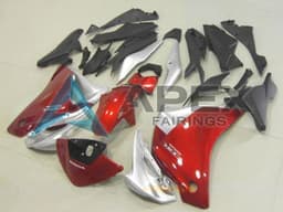 Silver Red - Honda CBR250R MC41 (2011-2016) ABS Fairings — Style FE21 | Apex Fairings — view 1