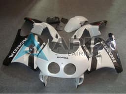 White Glossy Black - Honda CBR250RR MC22 (1990-1996) ABS Fairings | Apex Fairings — view 1