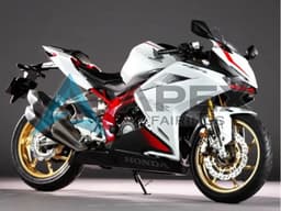 White Red - Honda CBR250RR MC51 (2017-2022) ABS Fairings — Style FE11 | Apex Fairings — view 1