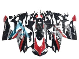 Red Silver Glossy Black - Honda CBR250RR MC51 (2017-2022) ABS Fairings | Apex Fairings — view 1