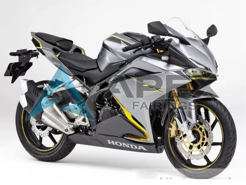 Silver Yellow Matte Black - Honda CBR250RR MC51 (2017-2022) ABS Fairings | Apex Fairings