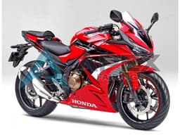 Red White Glossy Black - Honda CBR400R (2019-2023) ABS Fairings | Apex Fairings — view 1