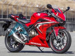 Red White Glossy Black Stripe - Honda CBR400R (2019-2023) ABS Fairings | Apex Fairings — view 1