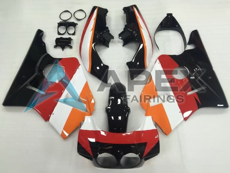 White Red Blue - Honda CBR400RR NC23 (1987-1989) ABS Fairings — Style FE11 | Apex Fairings