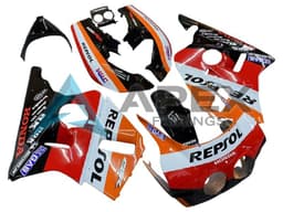 White Red - Honda CBR400RR NC23 (1987-1989) ABS Fairings | Apex Fairings — view 3