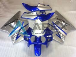 White Yellow Blue Rothmans - Honda CBR400RR NC23 (1987-1989) ABS Fairings | Apex Fairings — view 1