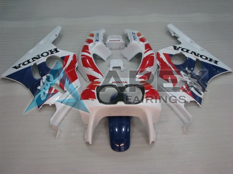 Orange White Red Glossy Black - Honda CBR400RR NC23 (1987-1989) ABS Fairings | Apex Fairings