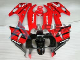 Red Glossy Black Fireblade - Honda CBR400RR NC29 (1990-1999) ABS Fairings | Apex Fairings — view 1